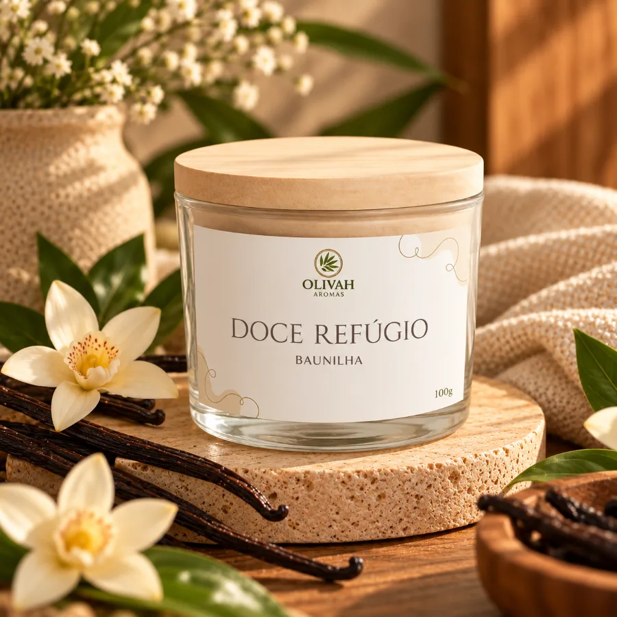 Vela Pote Patê - Baunilha - LINHA DOCE REFÚGIO