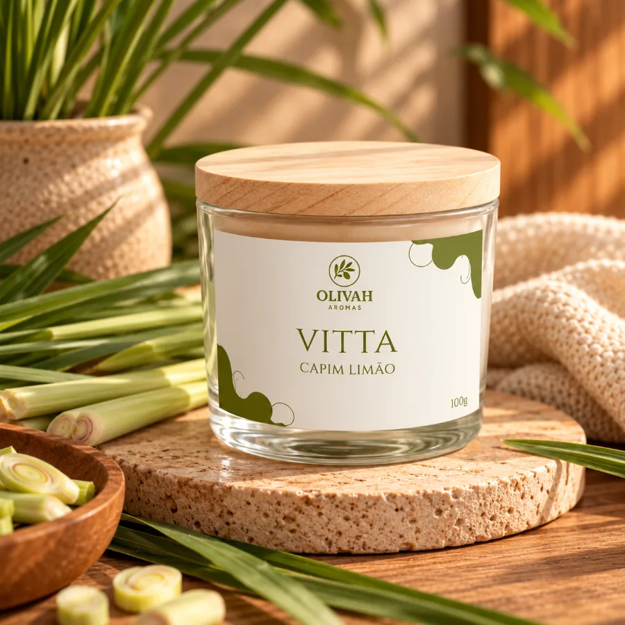 Vela Pote Patê - Capim Limão - LINHA VITTA